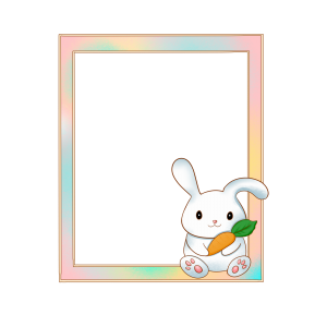 กรอบรูปการ์ตูน กระต่าย